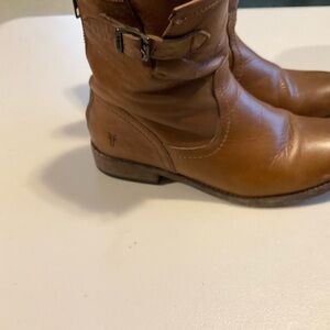Women’s Frye Brown Leather Ankle Boots
